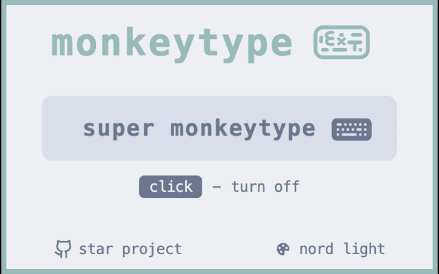 MonkeyType Extension截图5