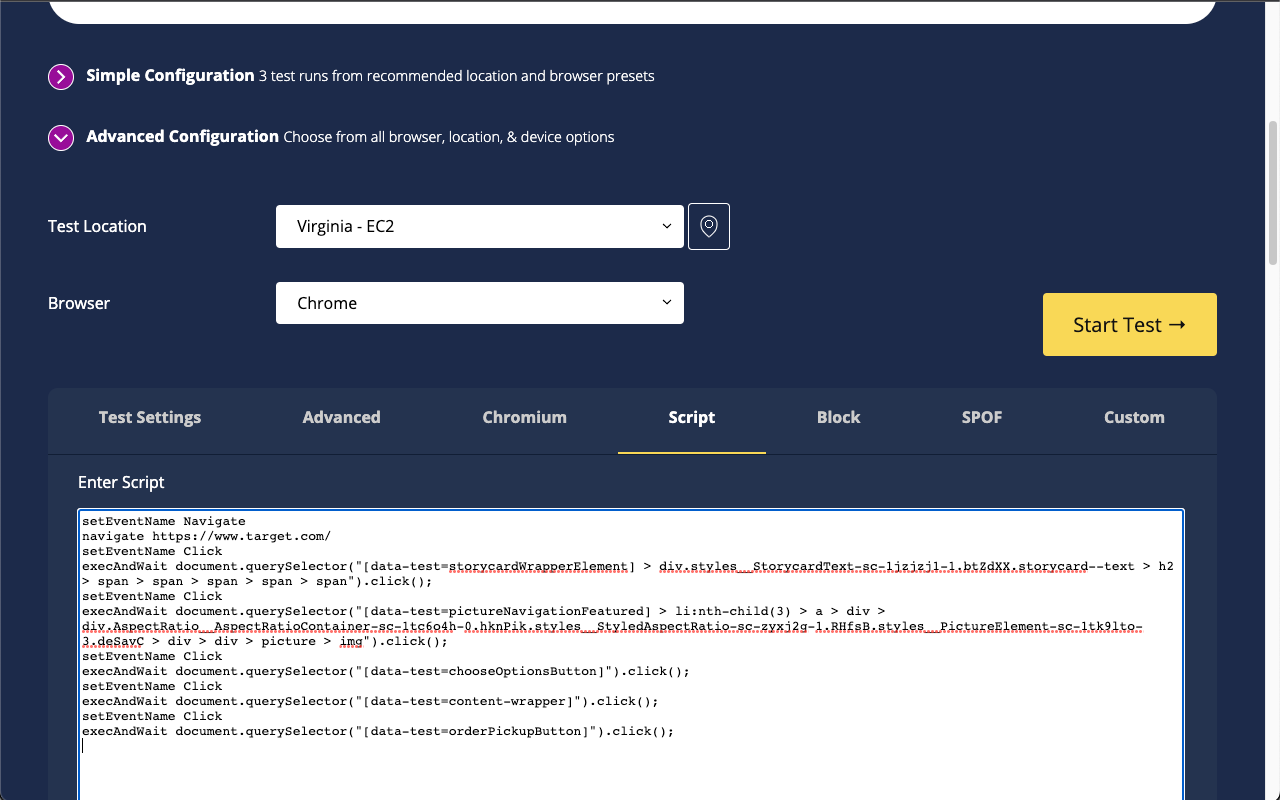 WebPageTest Recorder Extension截图1