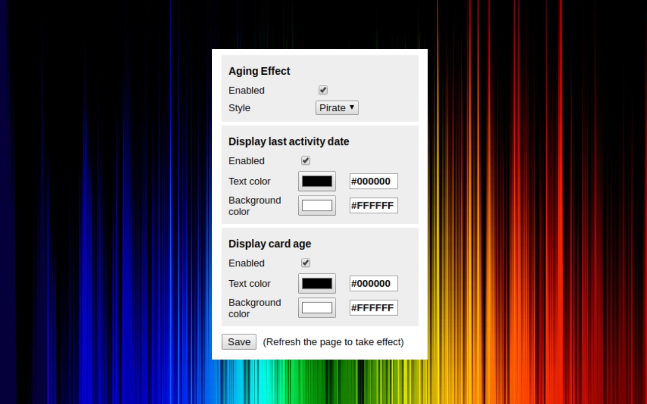 Trello Card Aging截图1