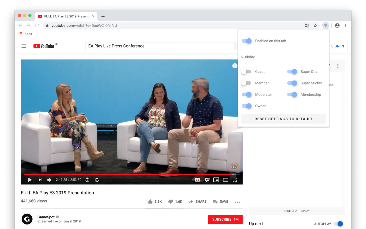 youtube-live-chat-selector截图1