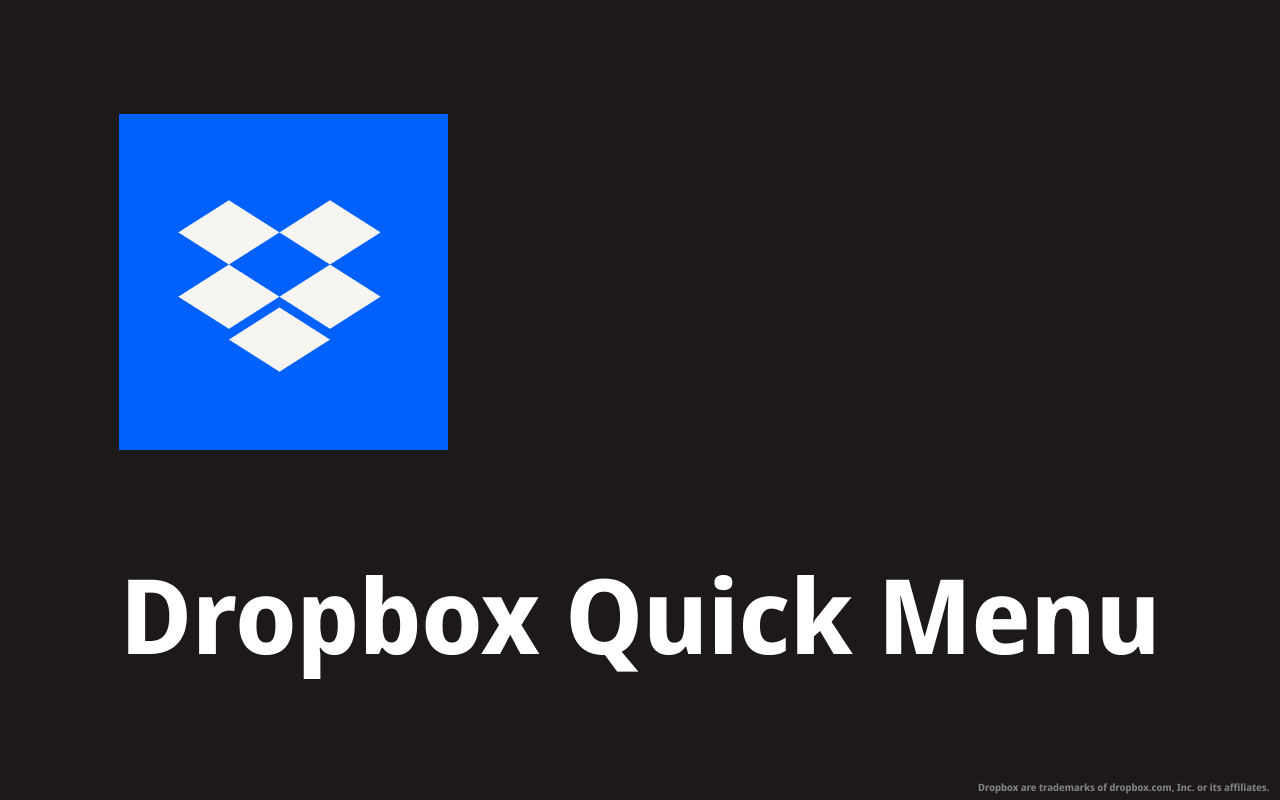 Dropbox 快速菜单截图2