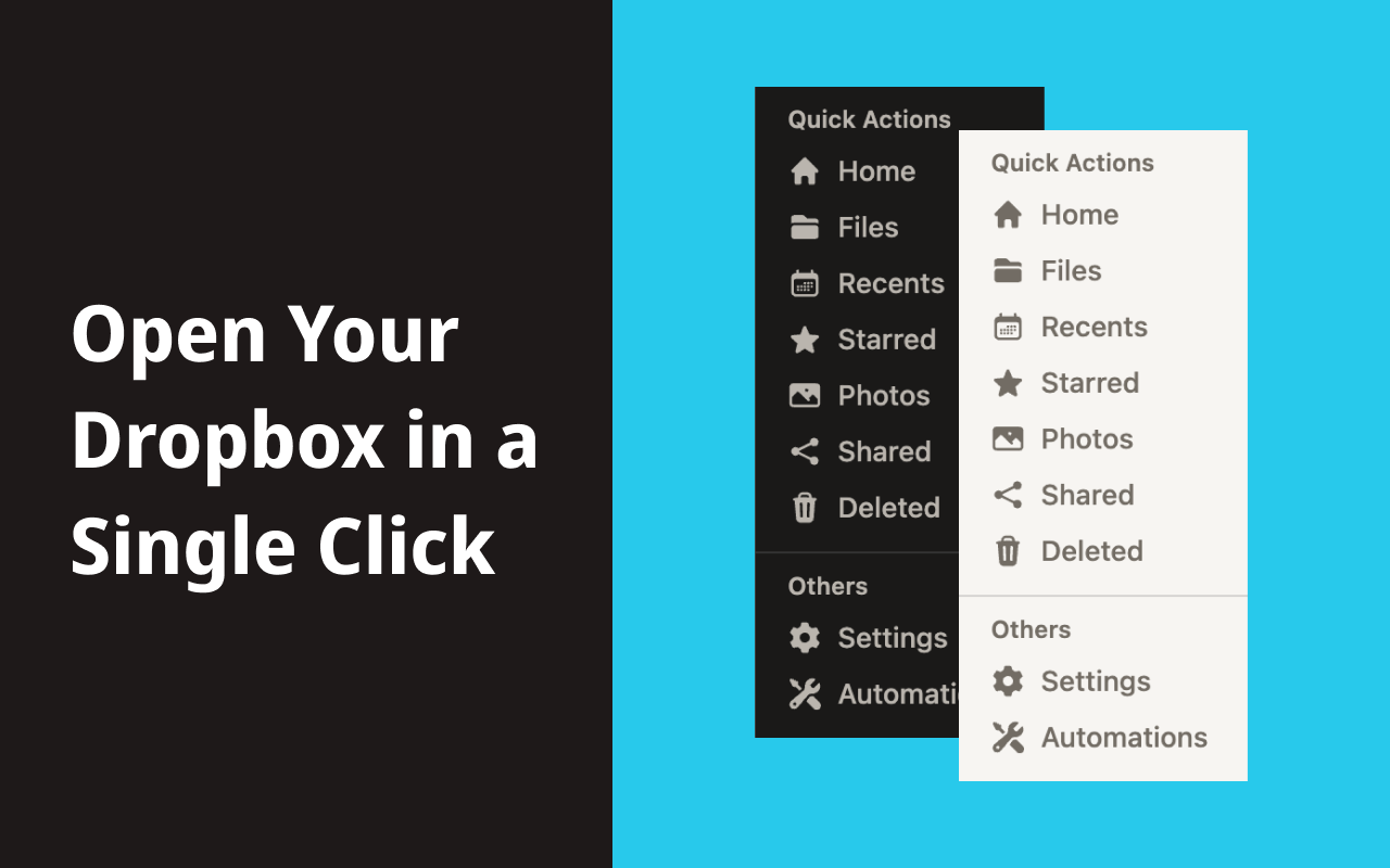 Dropbox 快速菜单截图3