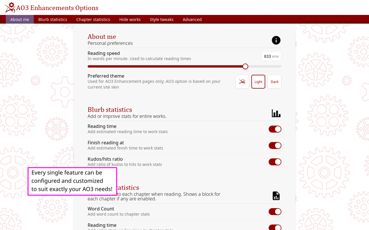AO3 Enhancements截图1