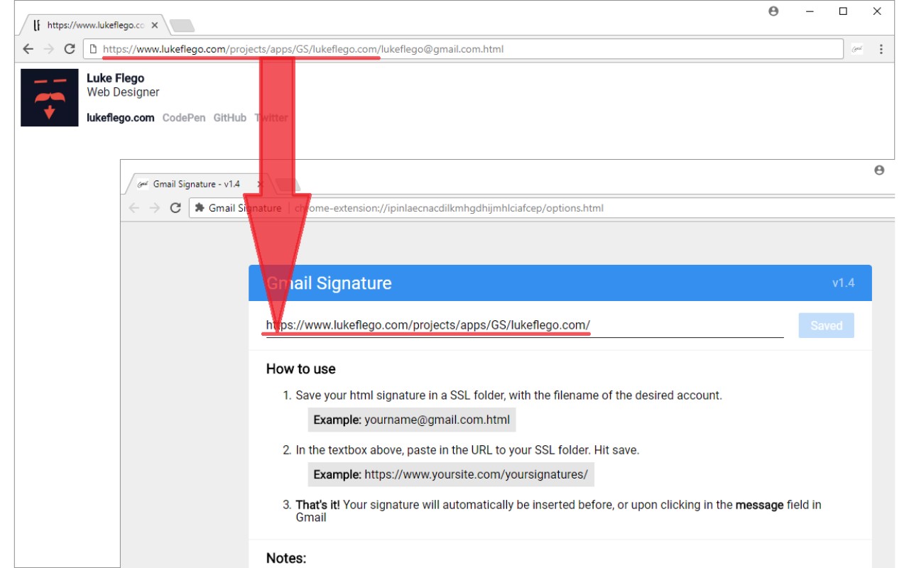 Gmail Signature截图1