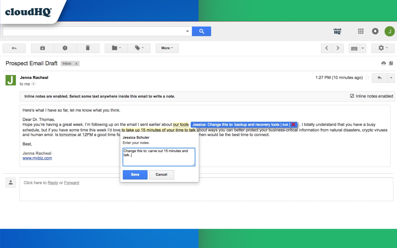 Notes for Gmail™ by cloudHQ截图2