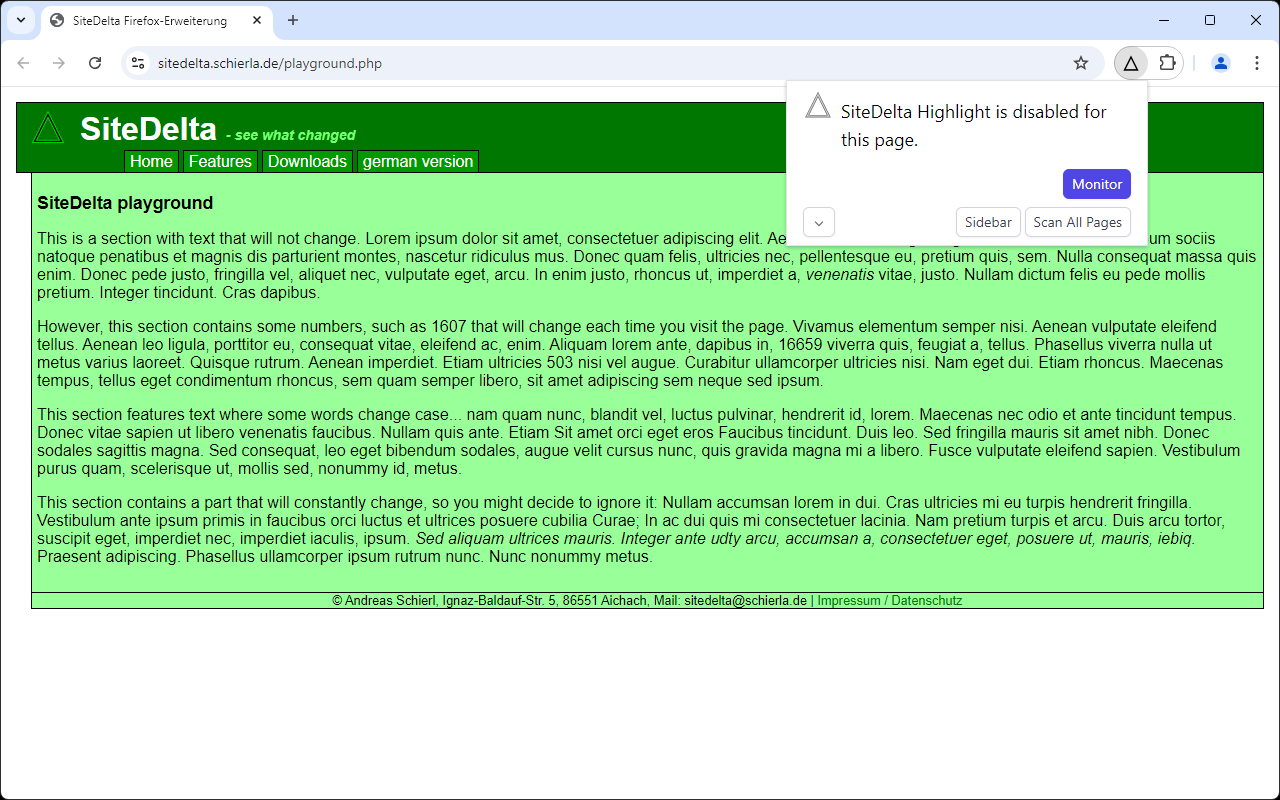 SiteDelta Highlight截图3