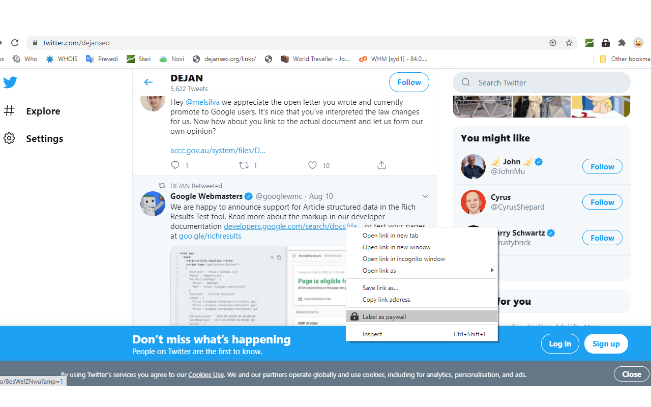 Paywall Label for Facebook, Twitter & Google截图2