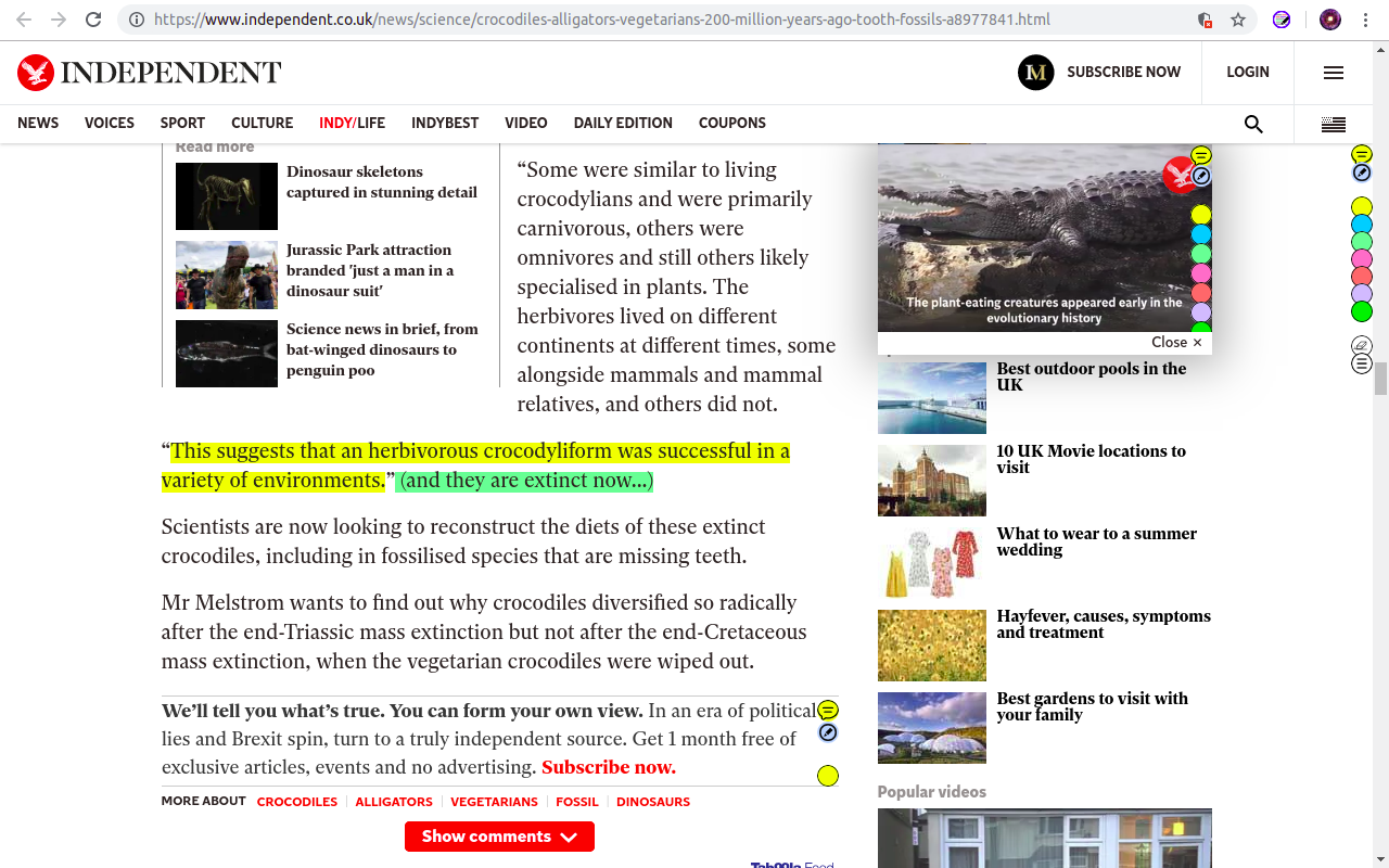 Annotate web pages/CONTEXT截图1