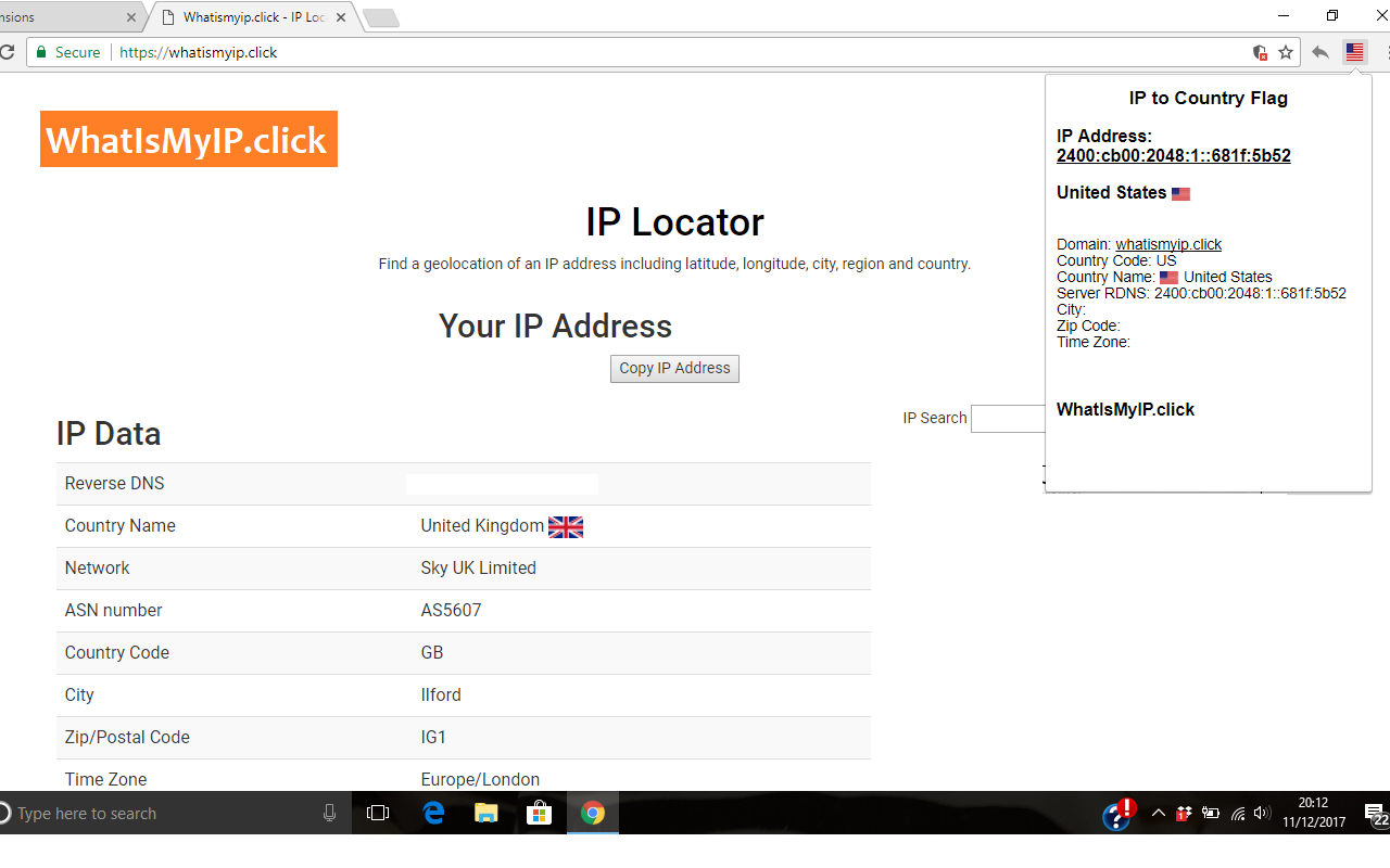 IP to Country Flag & MY IP - WhatIsMyIP.click截图2