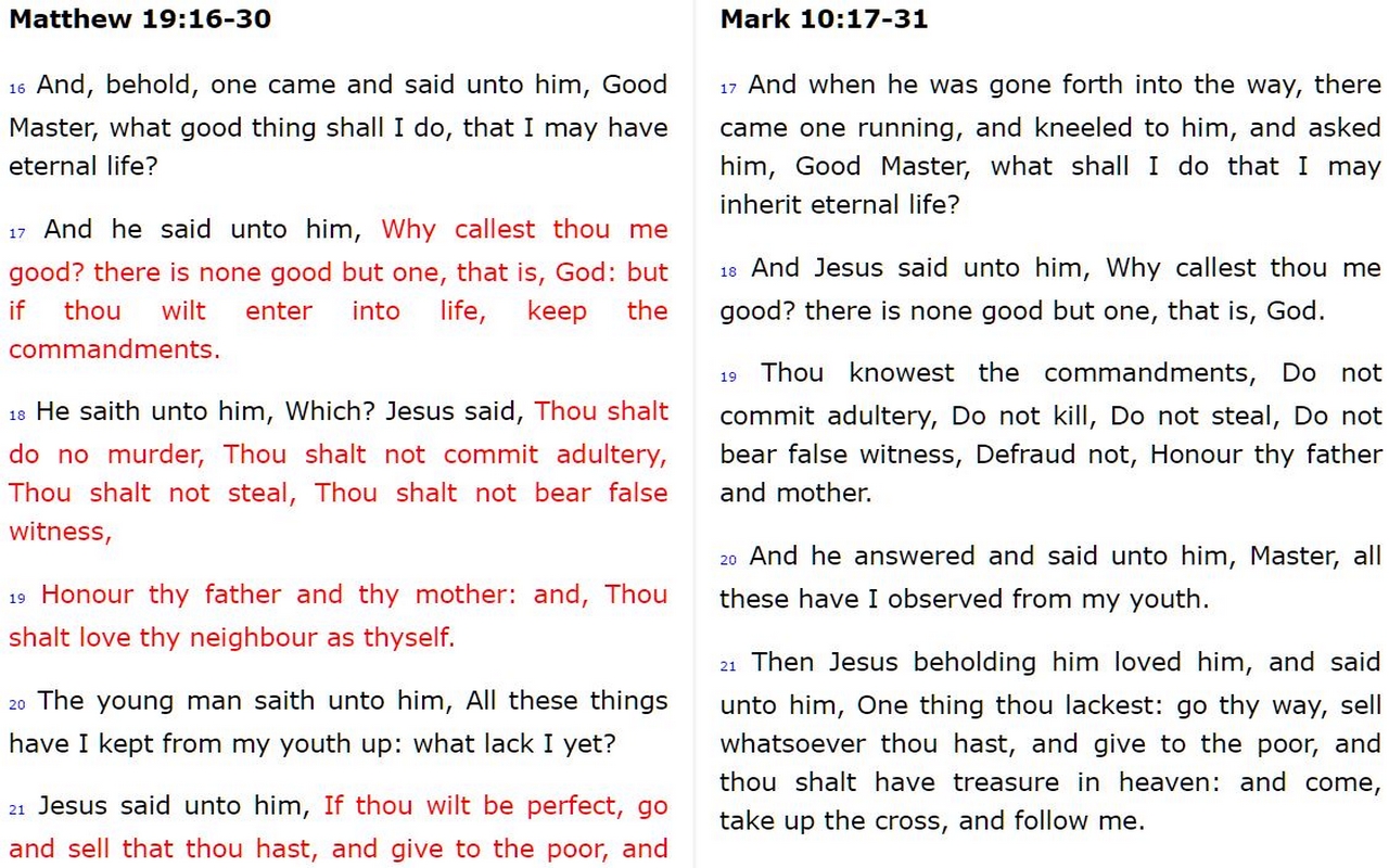 KJV Simple Search Parallel Bible App截图1