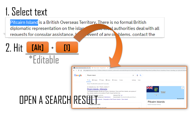 Shortcut keys for selection search截图2