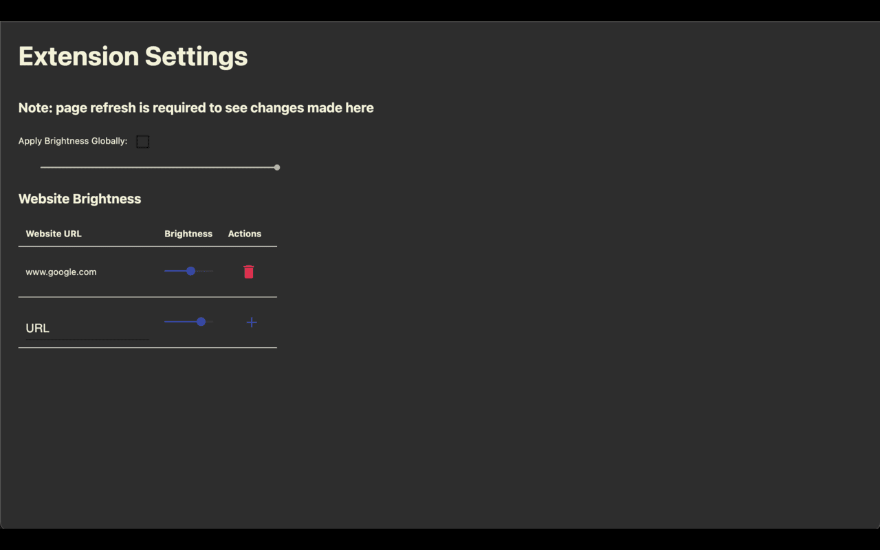 Control Tab Brightness截图2