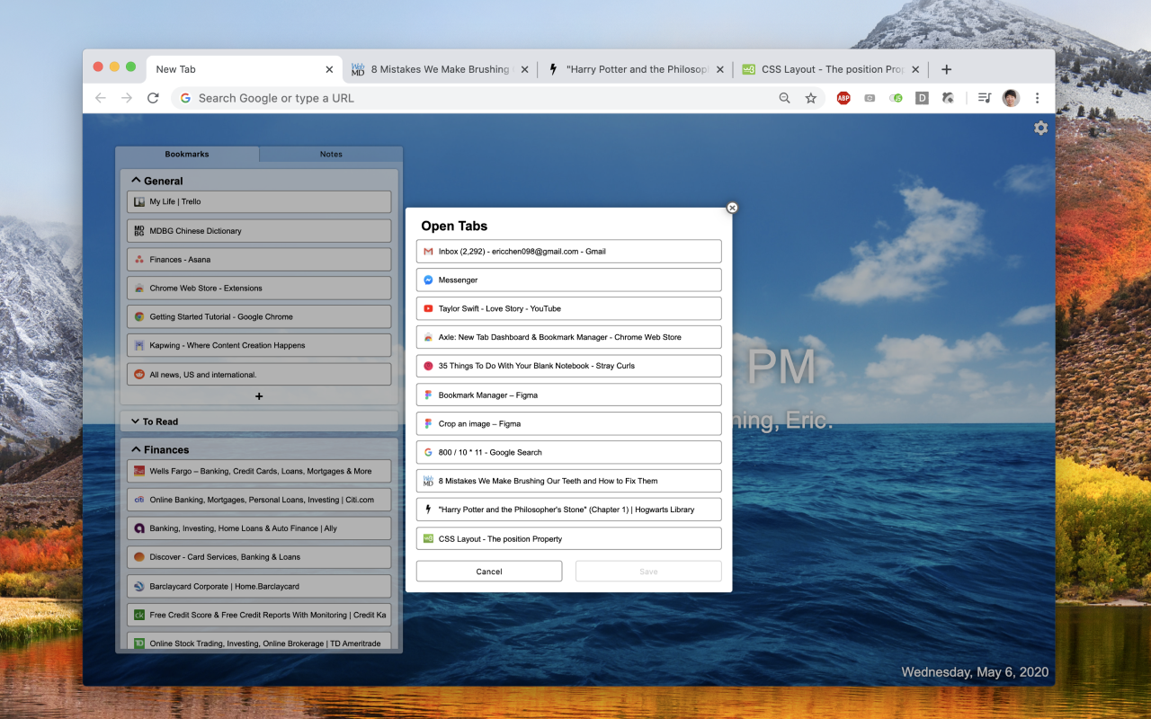 Axle: New Tab Dashboard & Bookmark Manager截图3