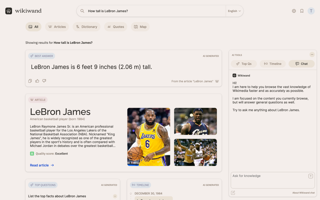 Wikiwand - Elevate Wikipedia with AI截图3