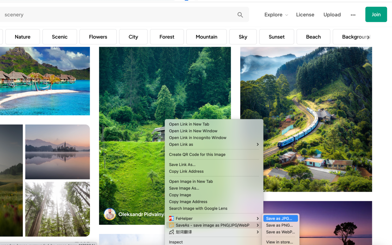 SaveAs - 图片另存为PNG/JPG/WebP截图1