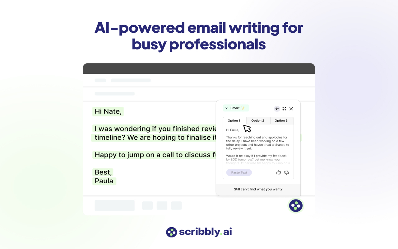 Scribbly AI: ChatGPT Email Assistant截图3