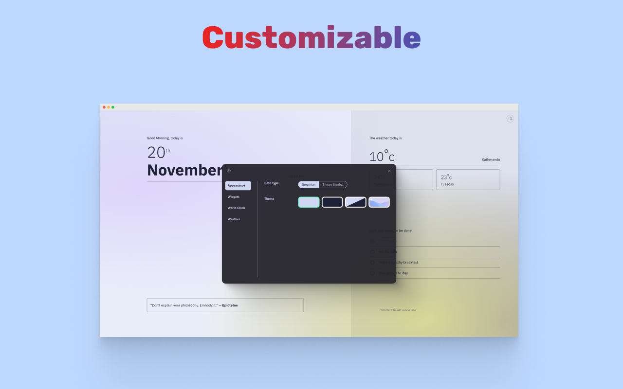 Stratus - New Tab page截图1