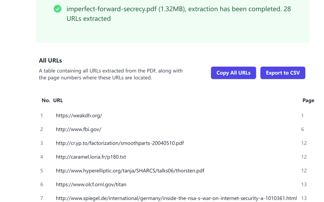 PDF Link Extractor截图2