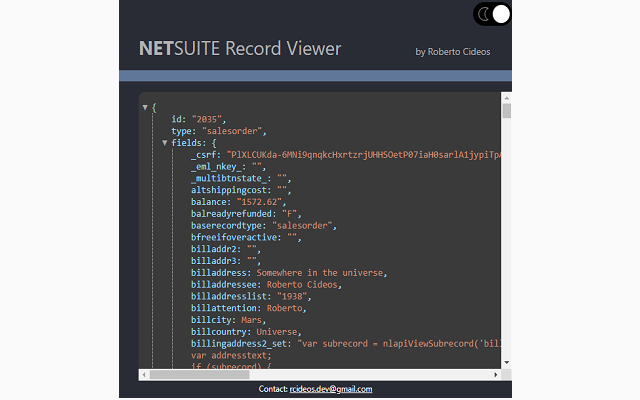 Suitelook: NetSuite Record Viewer截图1