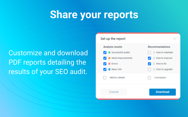 Free SEO Audit & Website Checker by Semalt截图1
