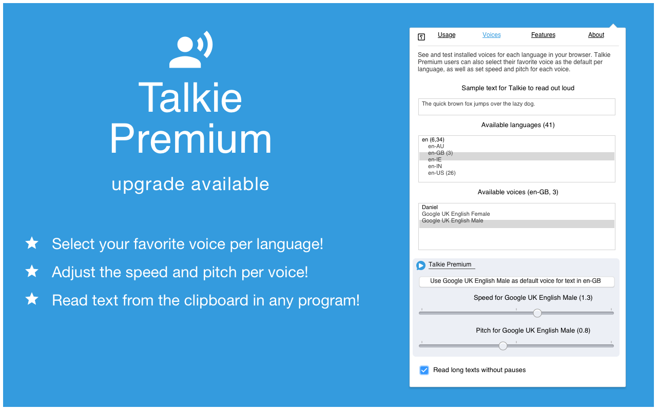 Talkie: text-to-speech (TTS)截图5