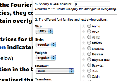 Google Font Previewer for Chrome截图1