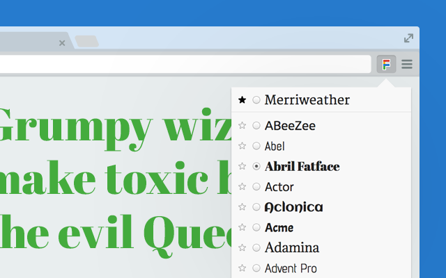 Google Font Previewer for Chrome截图2