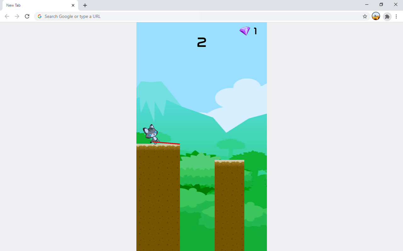 Swing Cute Cat Parkour Game截图1