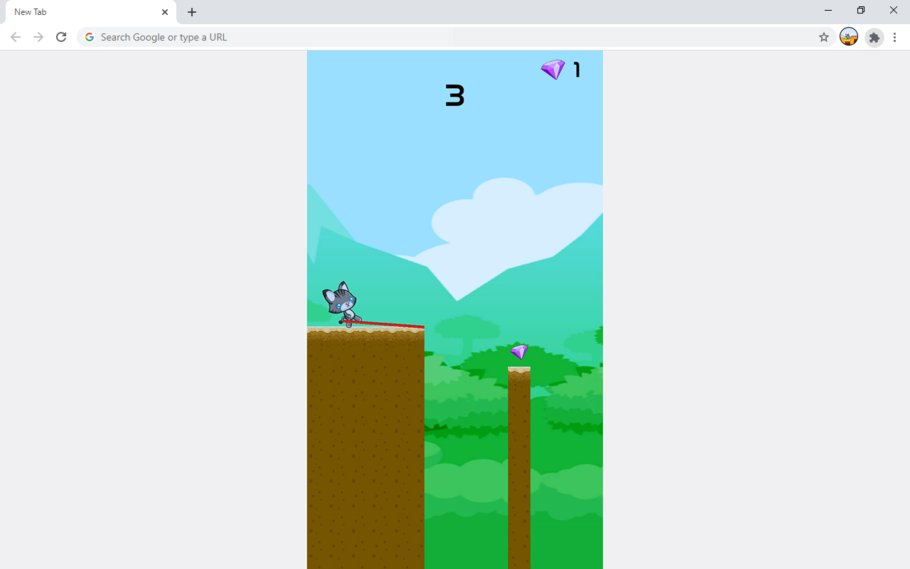 Swing Cute Cat Parkour Game截图2