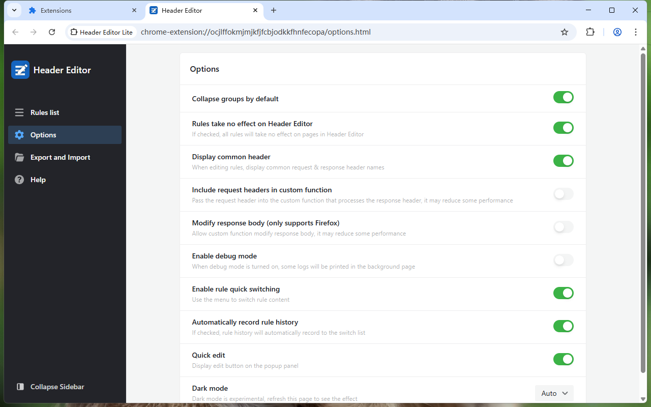 Header Editor Lite截图5