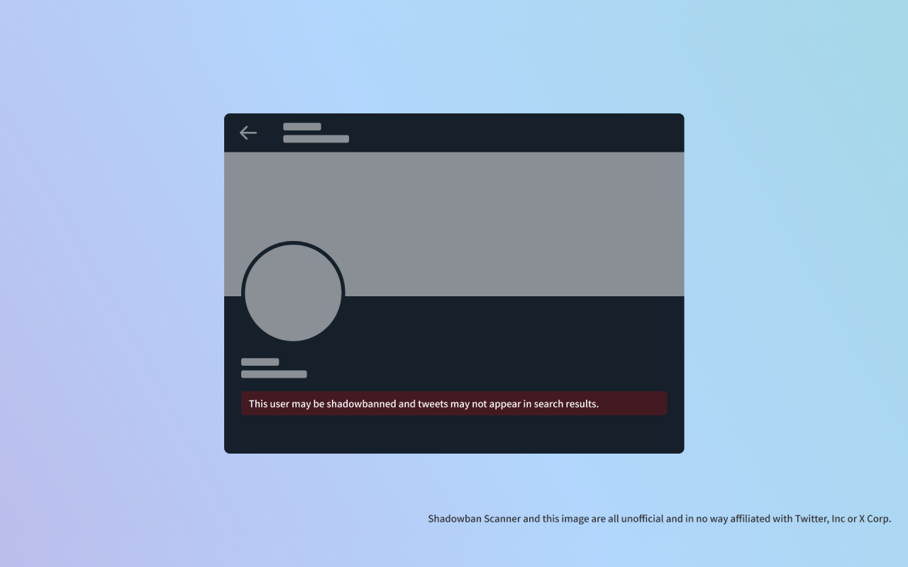 Shadowban Scanner for Twitter / X截图1