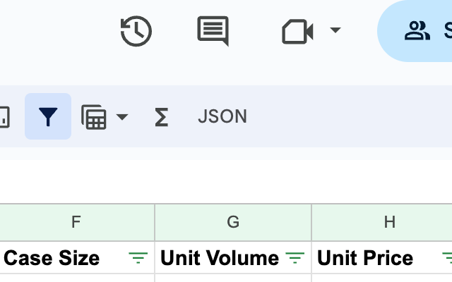 Sheets to JSON截图1