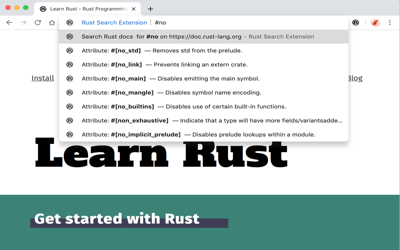 Rust Search Extension截图5
