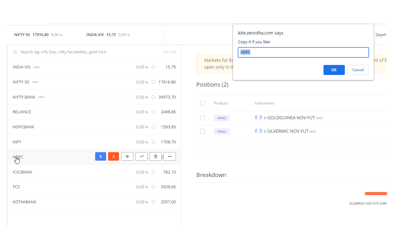 Zerodha Kite Enhancements截图5