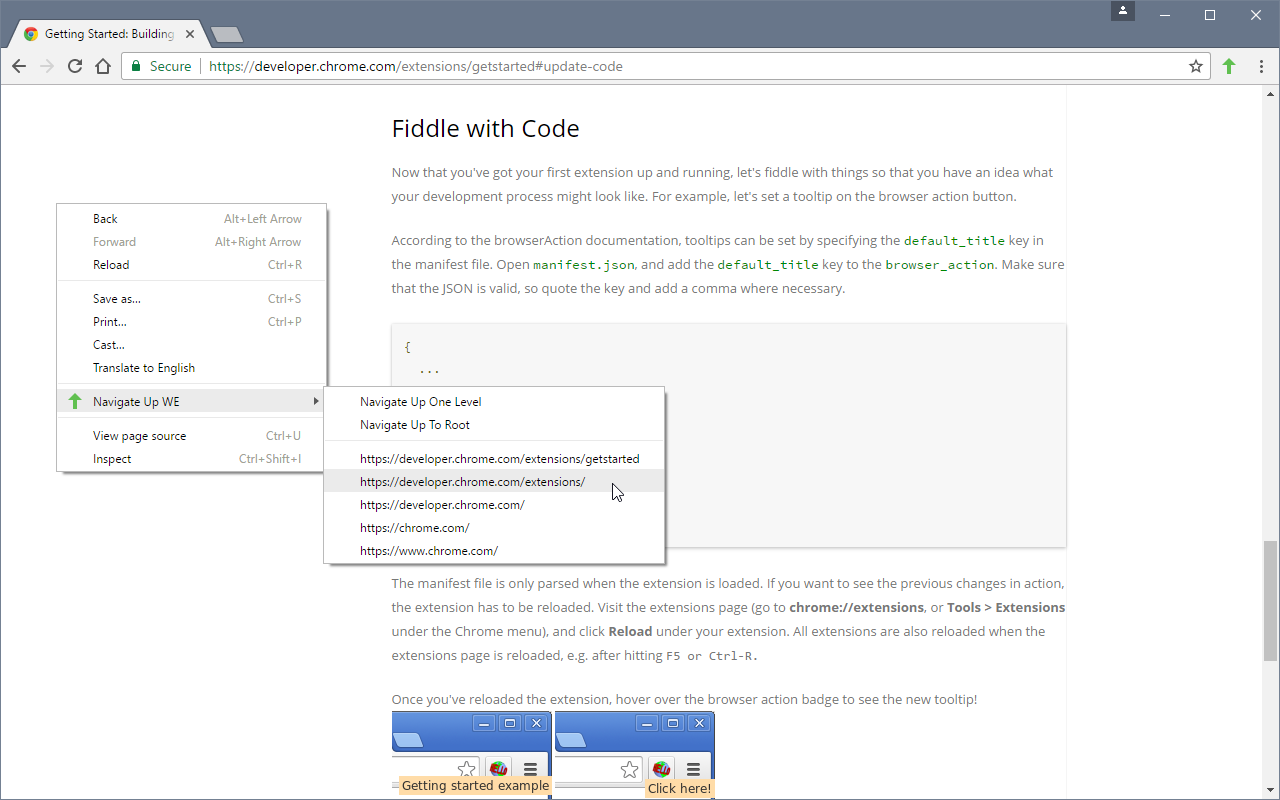 Navigate Up WE截图1