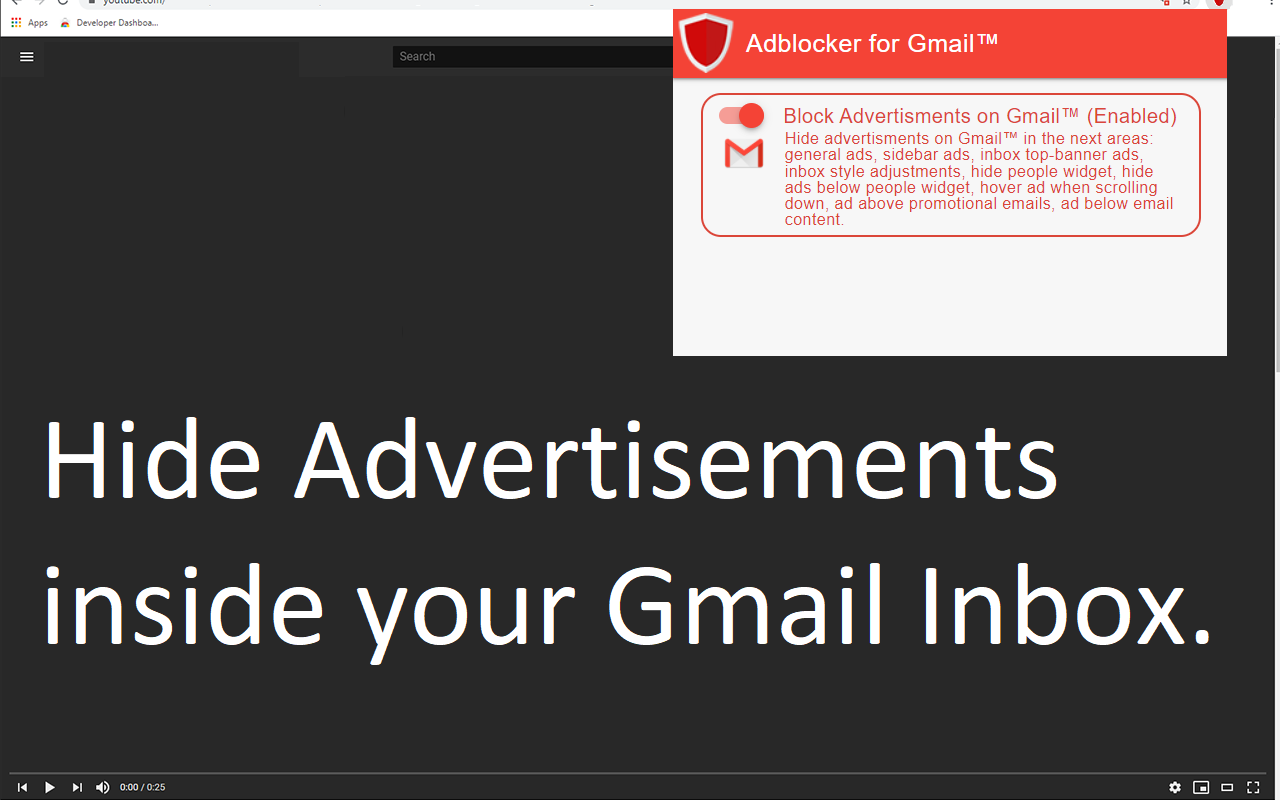 适用于Gmail™的Adblocker截图1