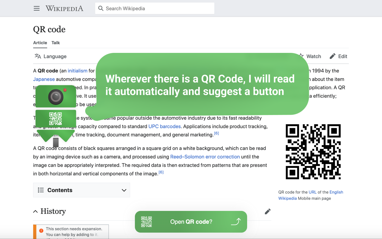 Auto QR Code reader截图1