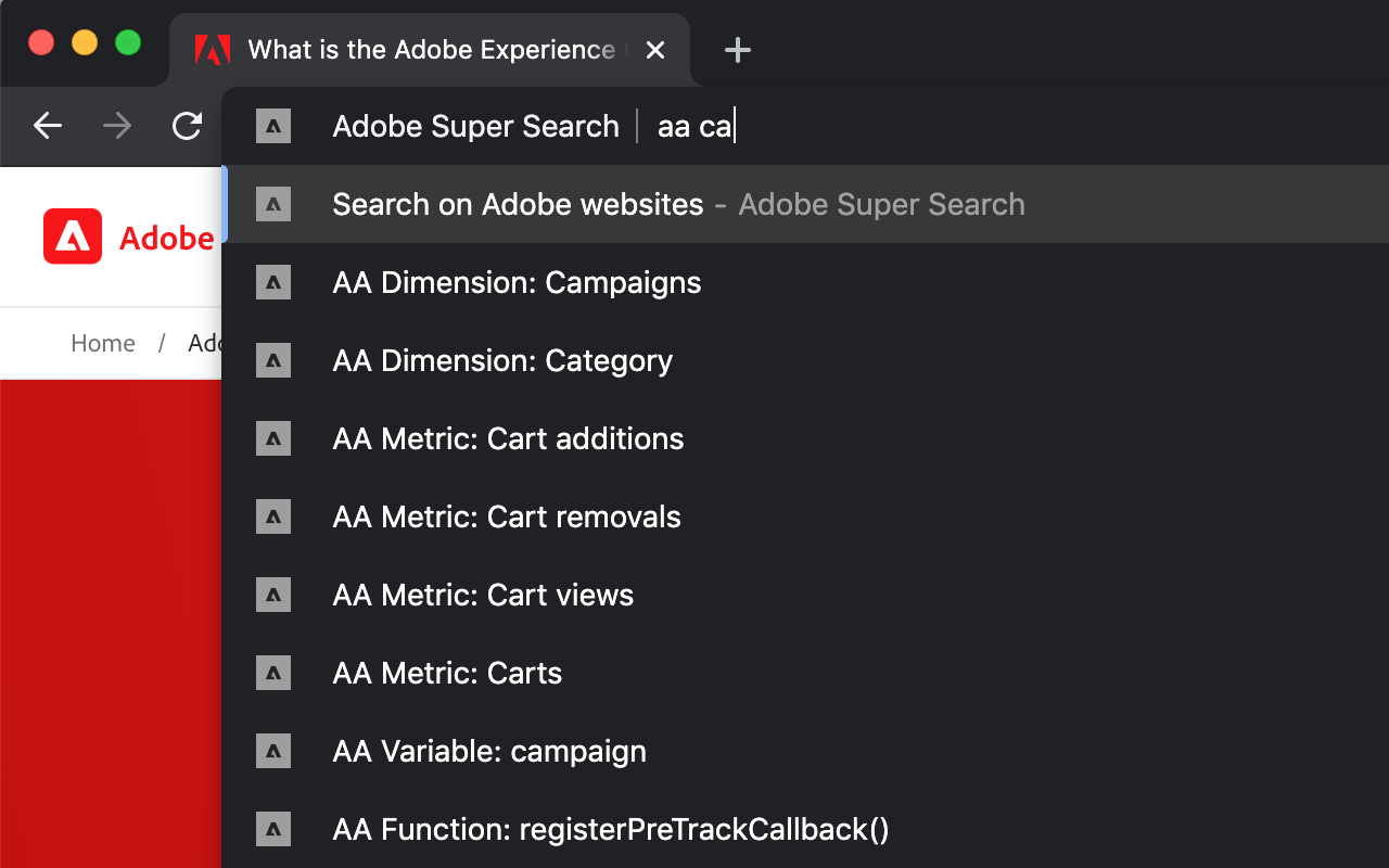 Adobe Experience Cloud Bookmarks截图1
