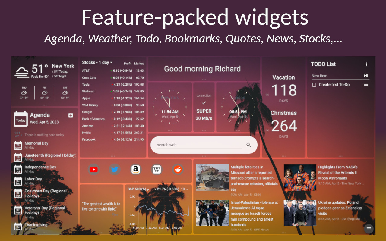 New Tab Page Extension截图1