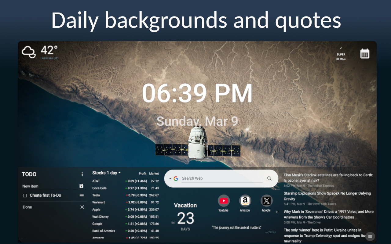 New Tab Page Extension截图4