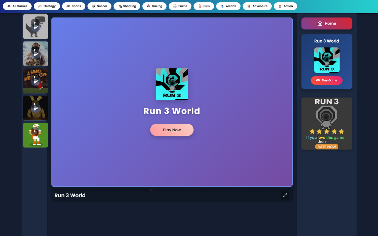 Run 3 World Online Game截图4