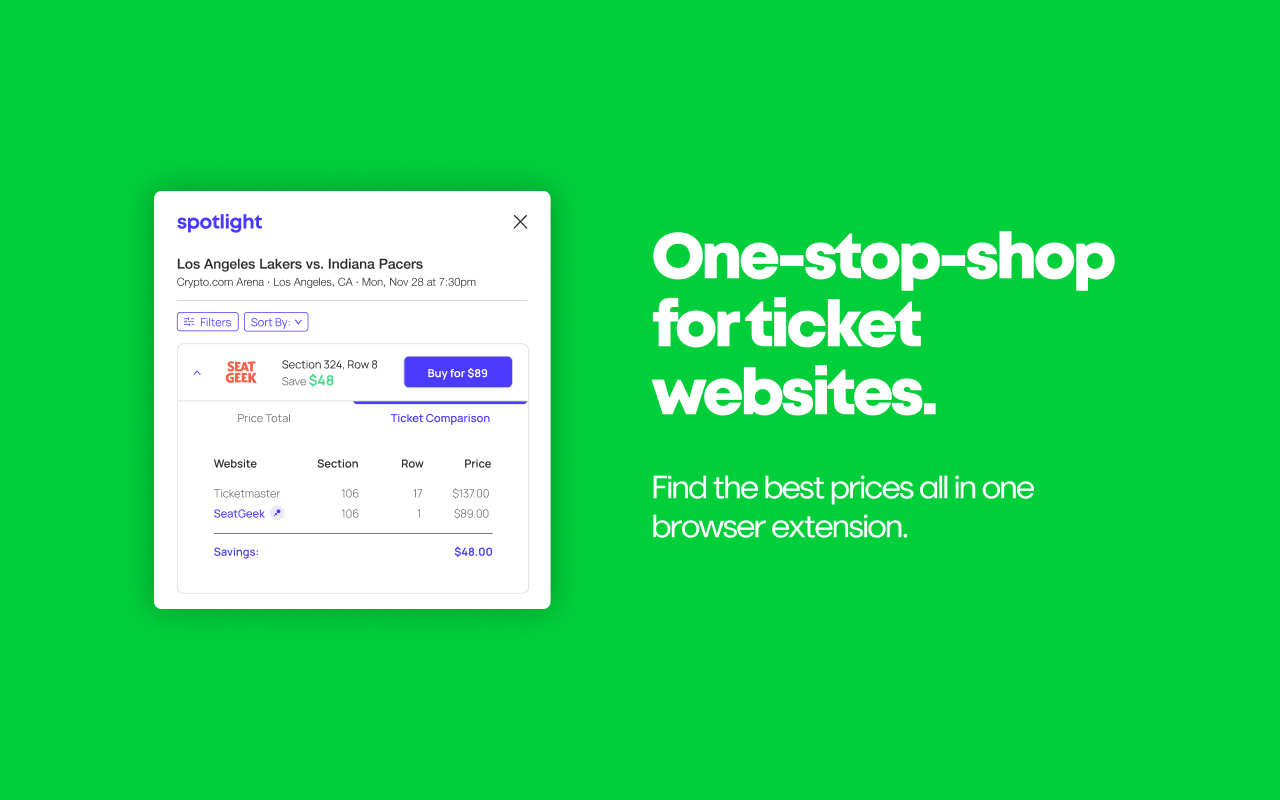 Spotlight: Ticket Price Comparison截图4