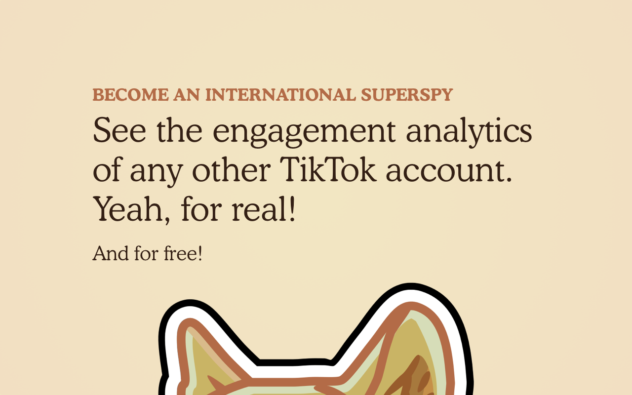 UpDog TikTok & Instagram Engagement Analytics截图2