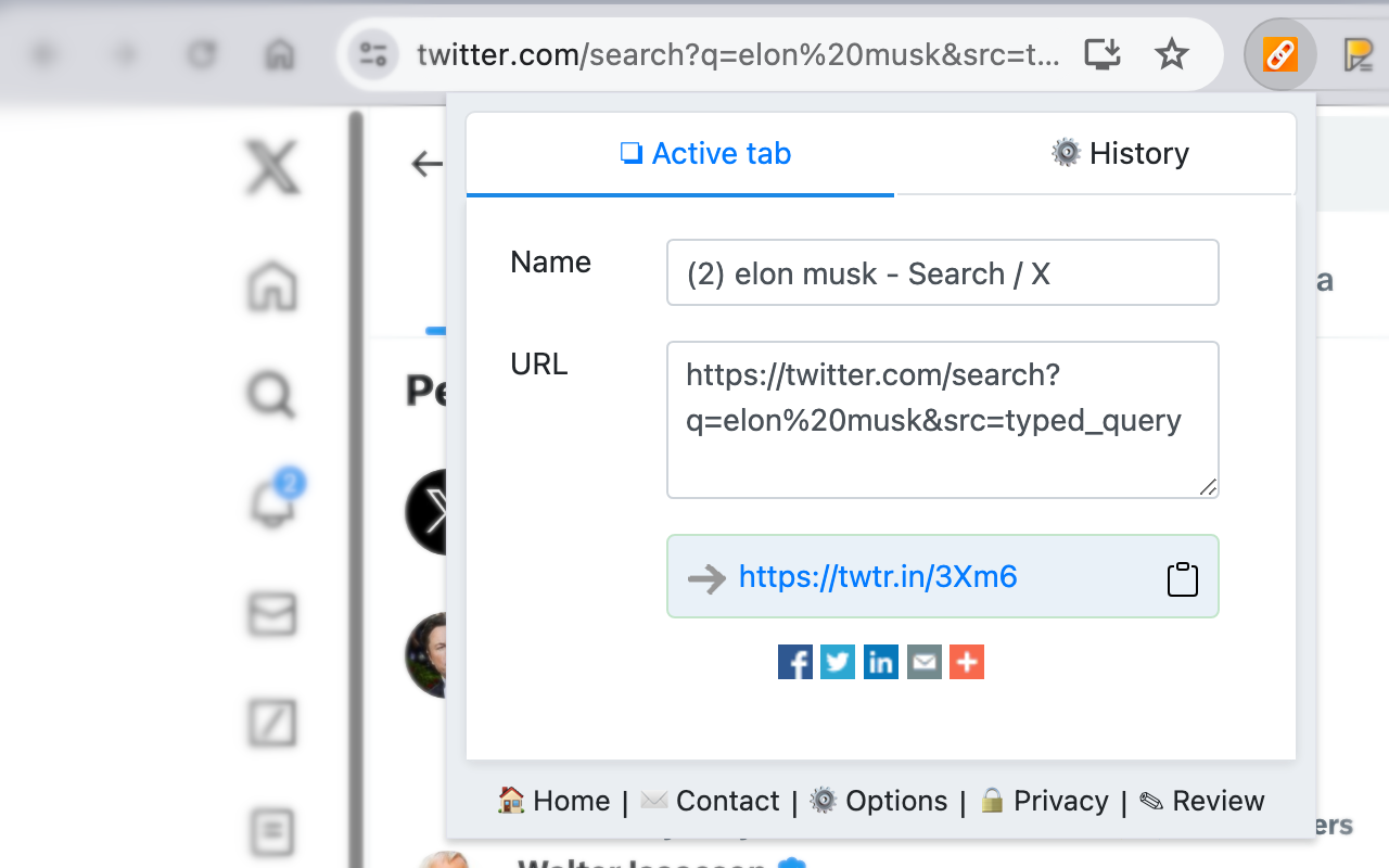Firelinks URL Shortner截图4