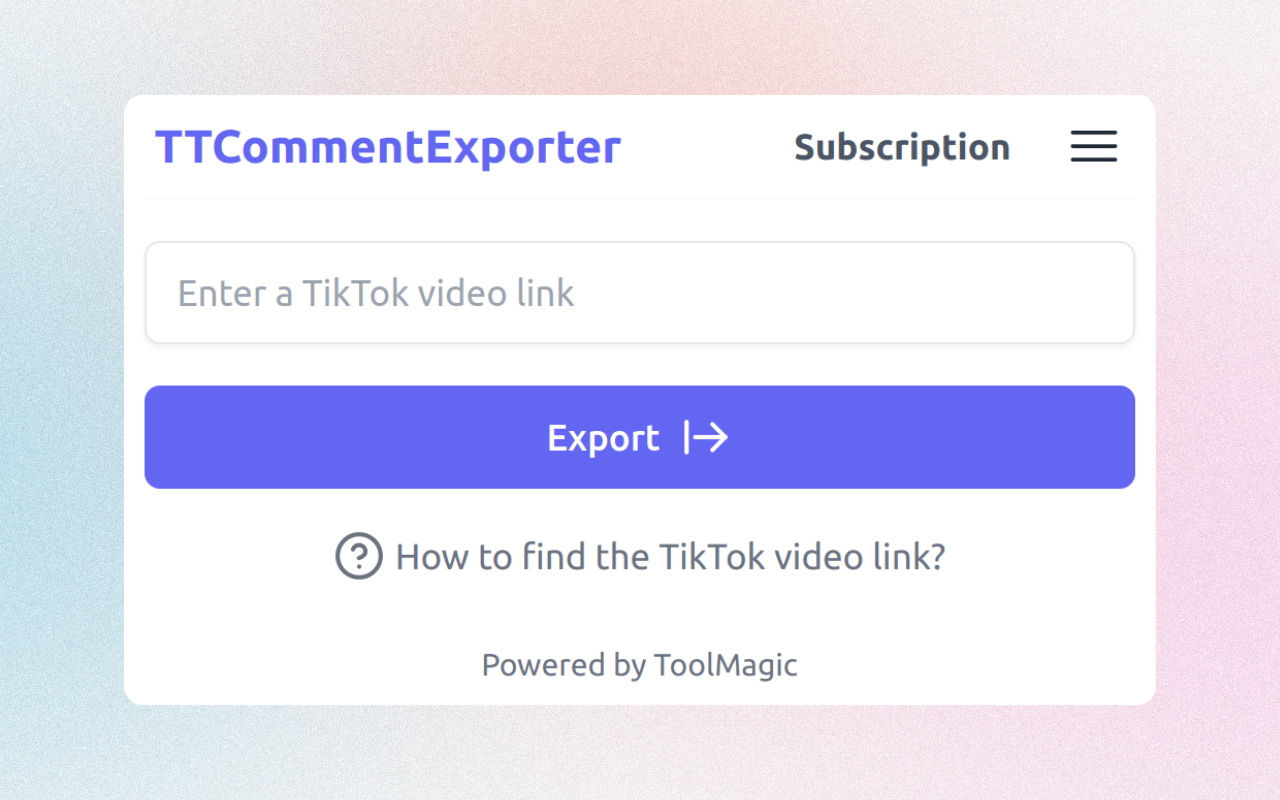 TTCommentExporter - 导出 TikTok 评论截图3
