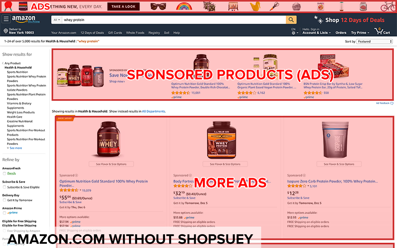 ShopSuey: Get rid of ads on Amazon and Ebay截图3