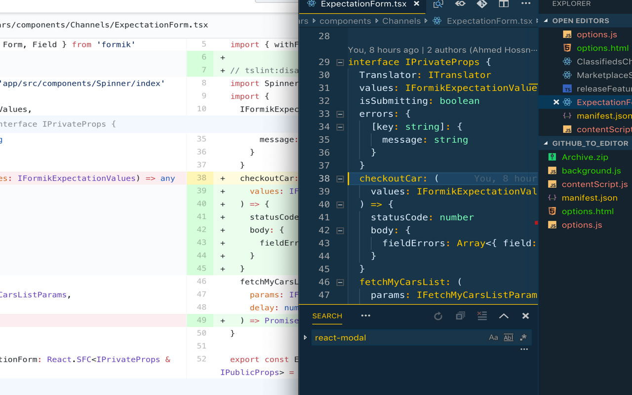 Open Github/Bitbucket in editor截图1