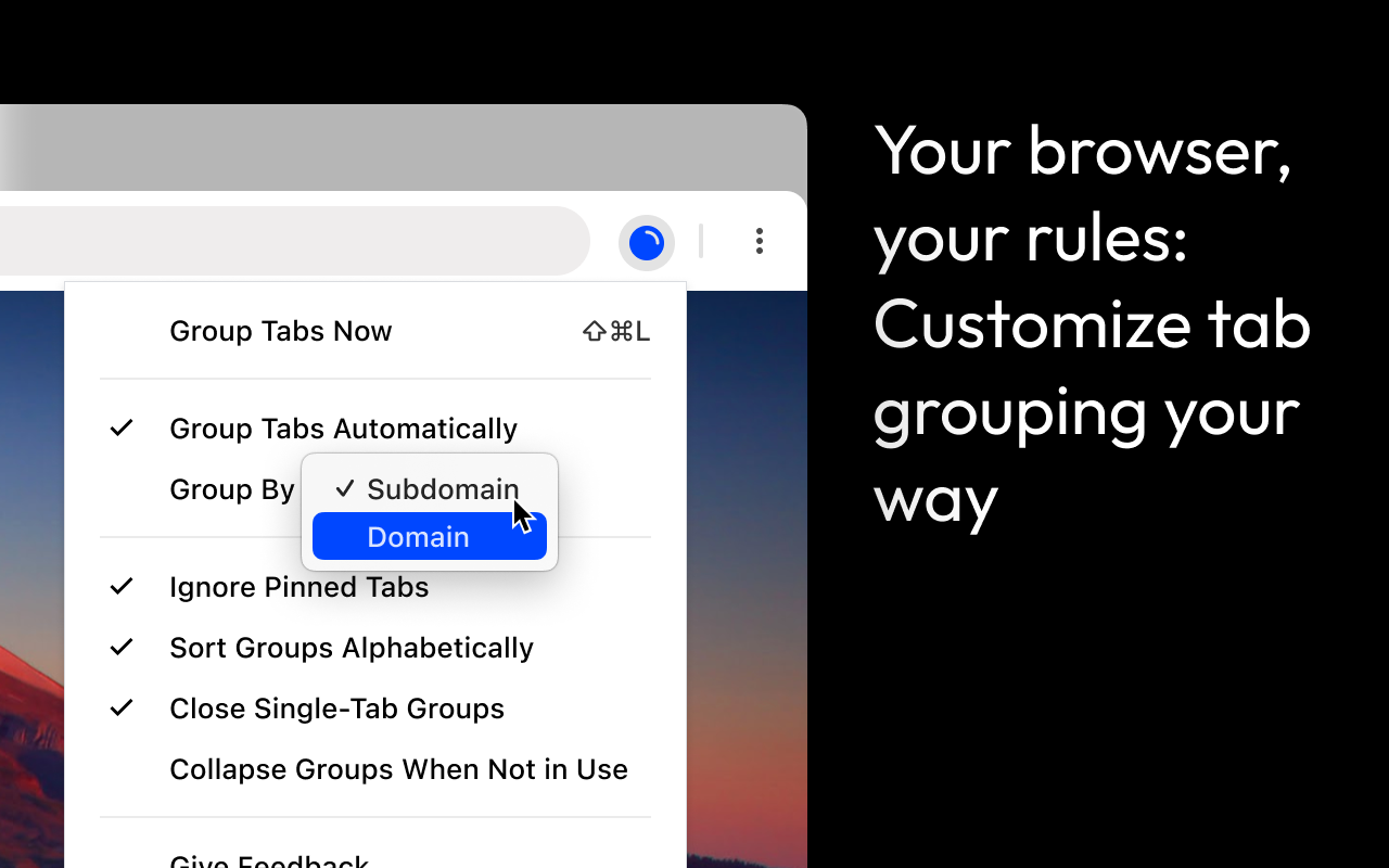 Marble: Automatically Organized Tab Groups截图1