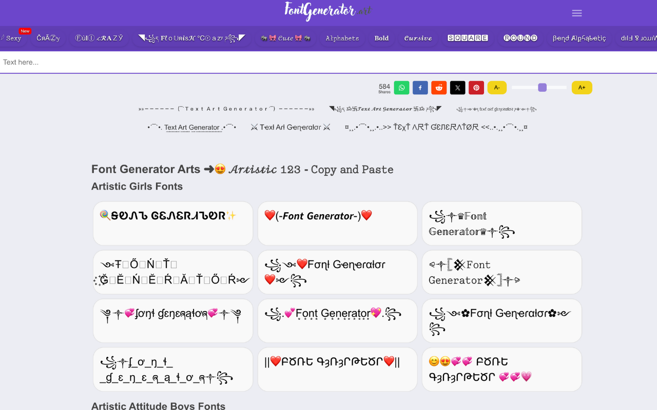 Fancy & Cool Text Generator截图2