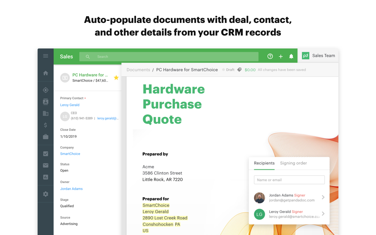 PandaDoc Proposals and eSignatures for Copper截图3